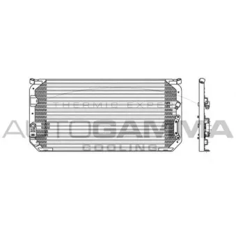 Condenseur, climatisation AUTOGAMMA 102800