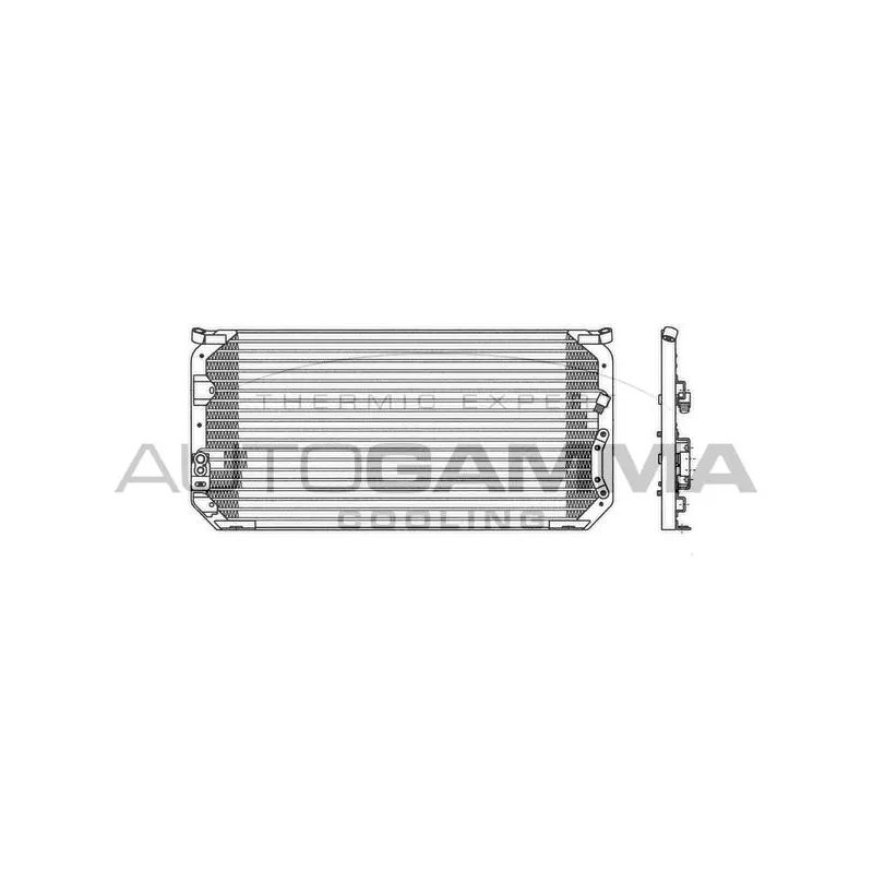 Condenseur, climatisation AUTOGAMMA 102800