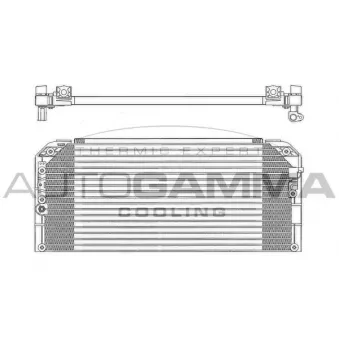 Condenseur, climatisation AUTOGAMMA 102801