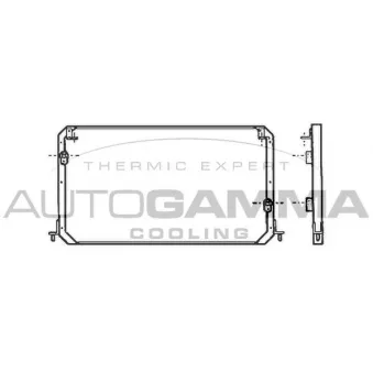 Condenseur, climatisation AUTOGAMMA 102804
