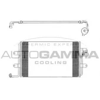 Condenseur, climatisation AUTOGAMMA 102813