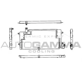 Condenseur, climatisation AUTOGAMMA 102821