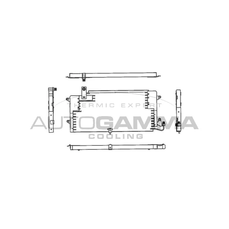 Condenseur, climatisation AUTOGAMMA 102821
