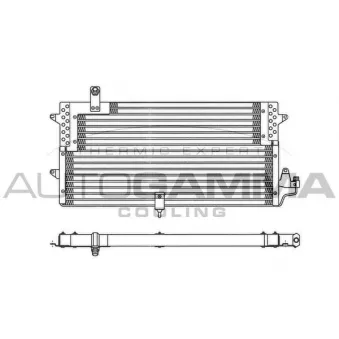 Condenseur, climatisation AUTOGAMMA 102822