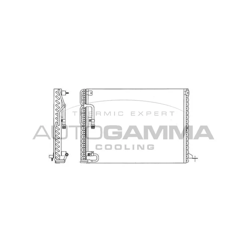 Condenseur, climatisation AUTOGAMMA 102827