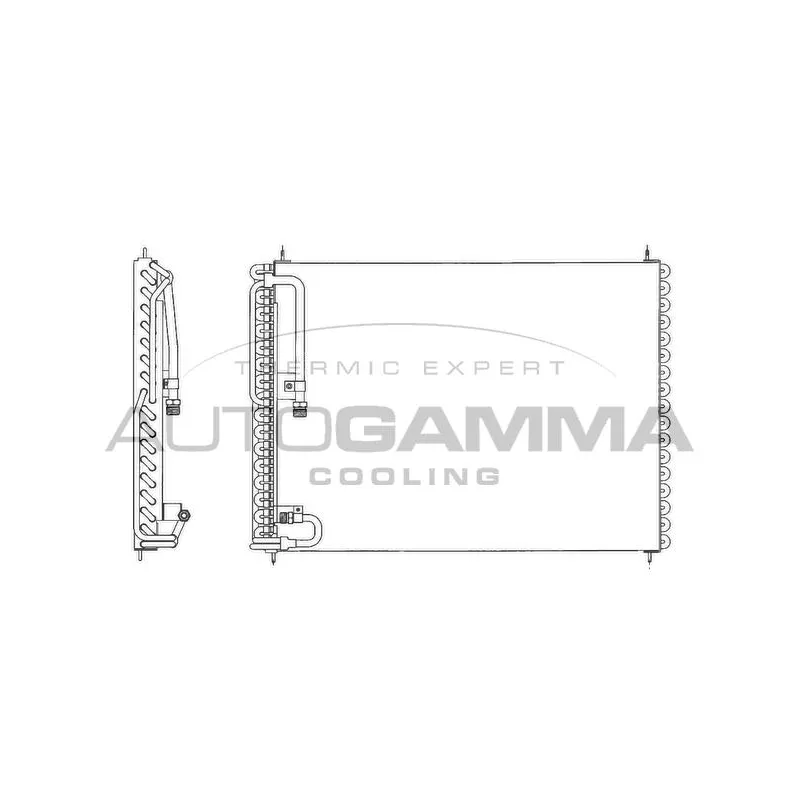 Condenseur, climatisation AUTOGAMMA 102828