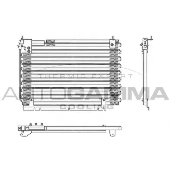 Condenseur, climatisation AUTOGAMMA 102834