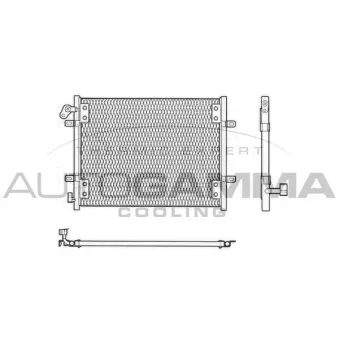 Condenseur, climatisation AUTOGAMMA 102841