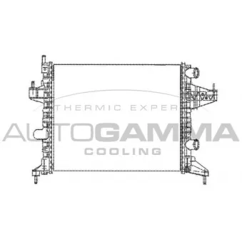 Radiateur, refroidissement du moteur AUTOGAMMA 102847