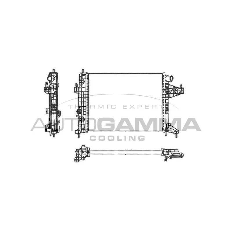 Radiateur, refroidissement du moteur AUTOGAMMA 102848