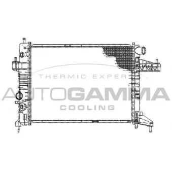 Radiateur, refroidissement du moteur AUTOGAMMA 102850