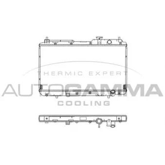 Radiateur, refroidissement du moteur AUTOGAMMA 102853