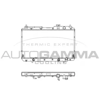 Radiateur, refroidissement du moteur AUTOGAMMA 102854