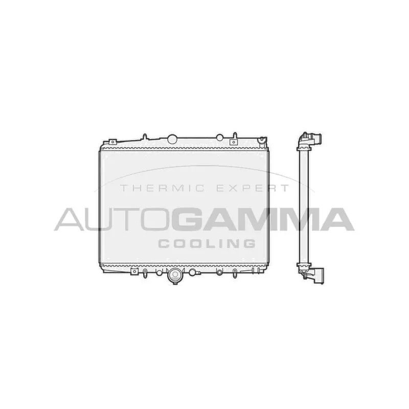 Radiateur, refroidissement du moteur AUTOGAMMA 102858