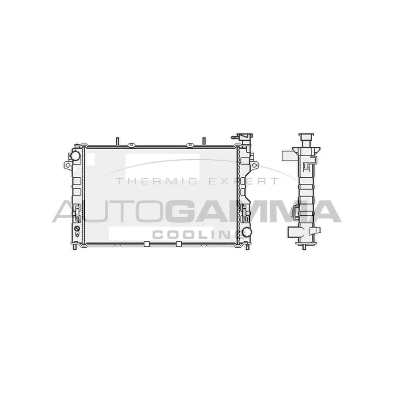 Radiateur, refroidissement du moteur AUTOGAMMA 102862