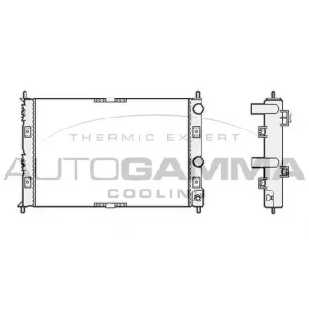 Radiateur, refroidissement du moteur AUTOGAMMA 102863
