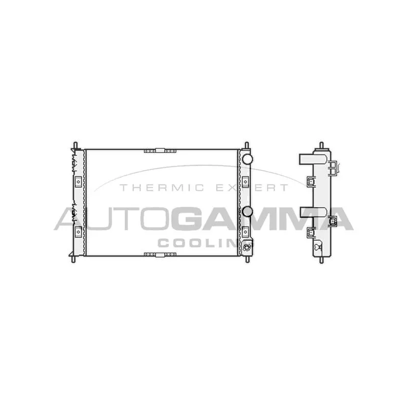 Radiateur, refroidissement du moteur AUTOGAMMA 102863