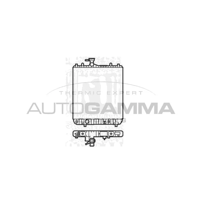 Radiateur, refroidissement du moteur AUTOGAMMA 102870