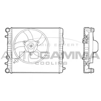 Radiateur, refroidissement du moteur AUTOGAMMA 102871