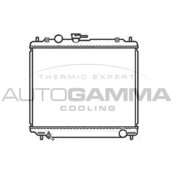 Radiateur, refroidissement du moteur AUTOGAMMA 102872