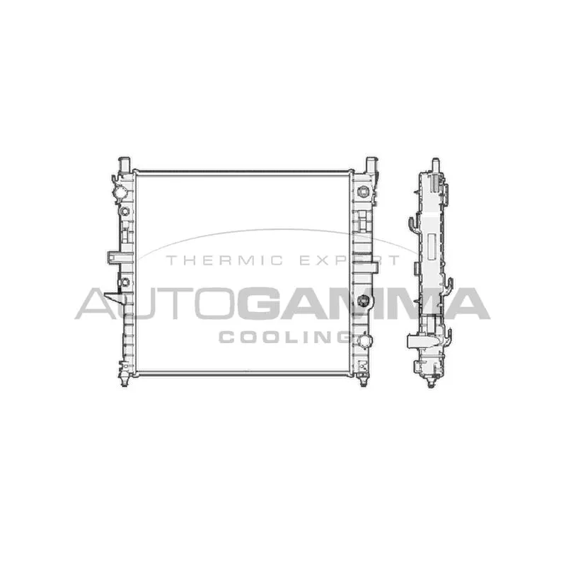 Radiateur, refroidissement du moteur AUTOGAMMA 102882