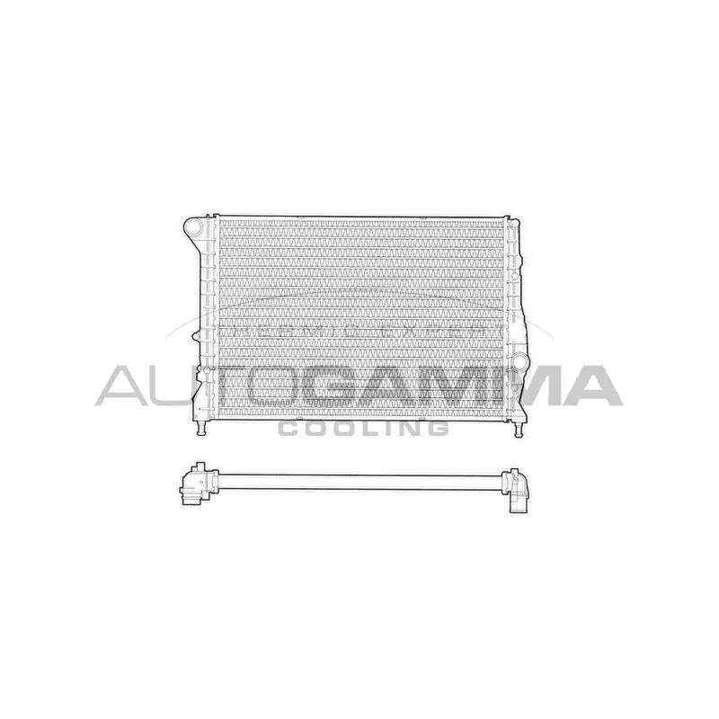 Radiateur, refroidissement du moteur AUTOGAMMA 102884