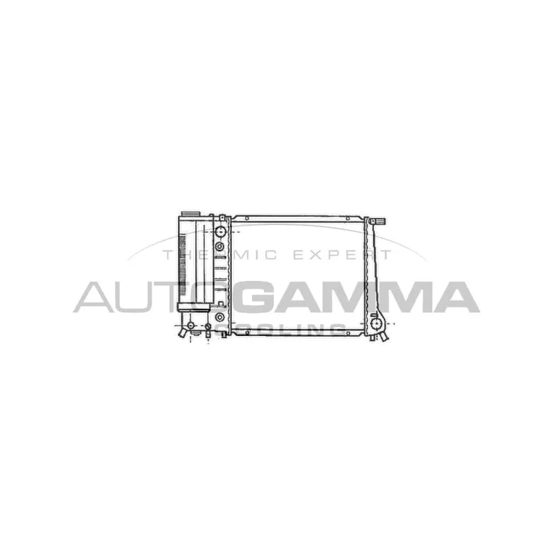 Radiateur, refroidissement du moteur AUTOGAMMA 102898