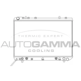 Radiateur, refroidissement du moteur AUTOGAMMA 102903