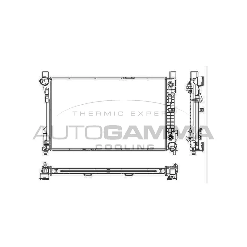 Radiateur, refroidissement du moteur AUTOGAMMA 102918