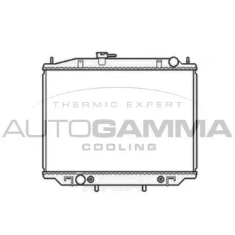 Radiateur, refroidissement du moteur AUTOGAMMA 102932