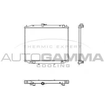 Radiateur, refroidissement du moteur AUTOGAMMA 102933