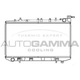 Radiateur, refroidissement du moteur AUTOGAMMA 102934