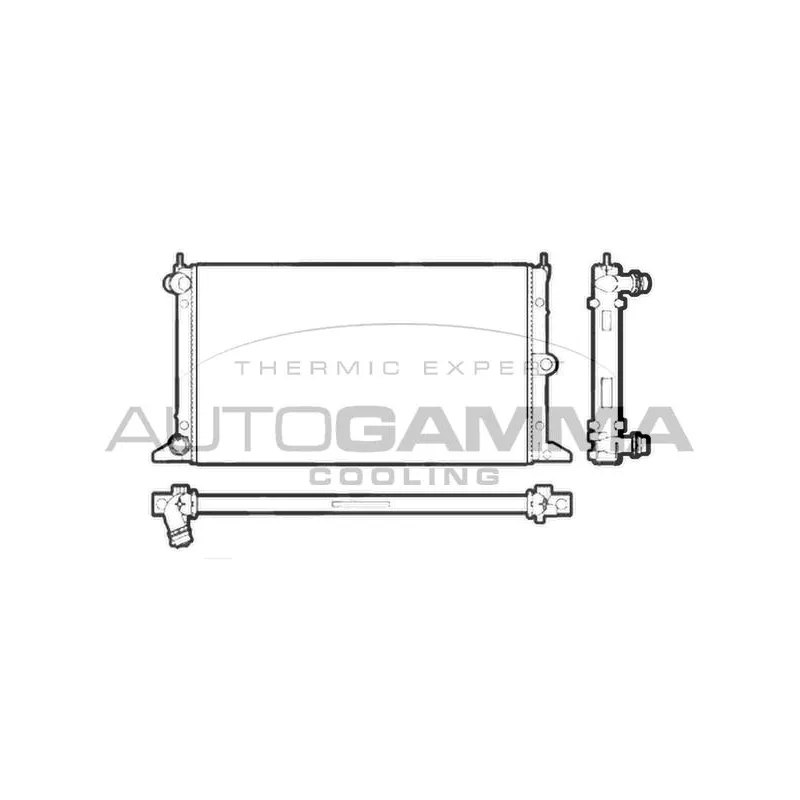 Radiateur, refroidissement du moteur AUTOGAMMA 102951
