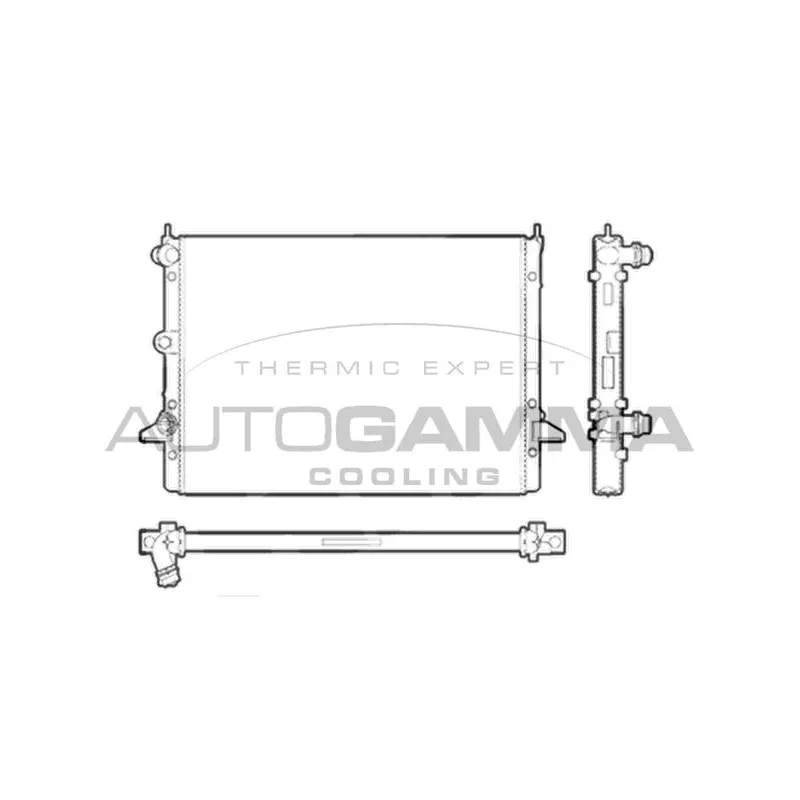 Radiateur, refroidissement du moteur AUTOGAMMA 102952
