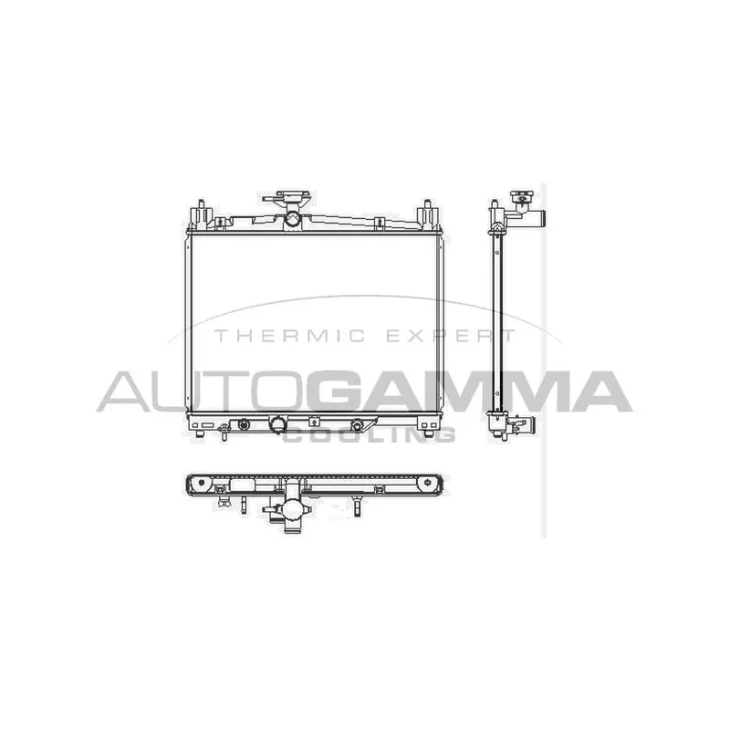 Radiateur, refroidissement du moteur AUTOGAMMA 102955