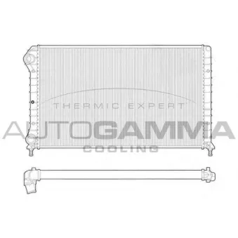 Radiateur, refroidissement du moteur AUTOGAMMA 102961