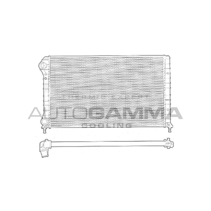 Radiateur, refroidissement du moteur AUTOGAMMA 102962