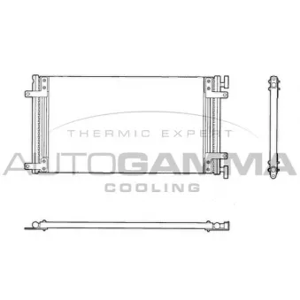 Condenseur, climatisation AUTOGAMMA 102965