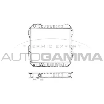 Radiateur, refroidissement du moteur AUTOGAMMA 102967