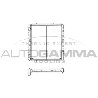 Radiateur, refroidissement du moteur AUTOGAMMA 102972