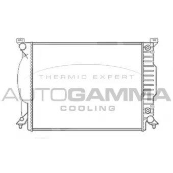 Radiateur, refroidissement du moteur AUTOGAMMA 102983