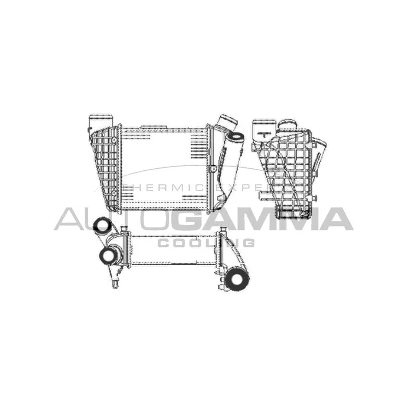 Intercooler, échangeur AUTOGAMMA 102985