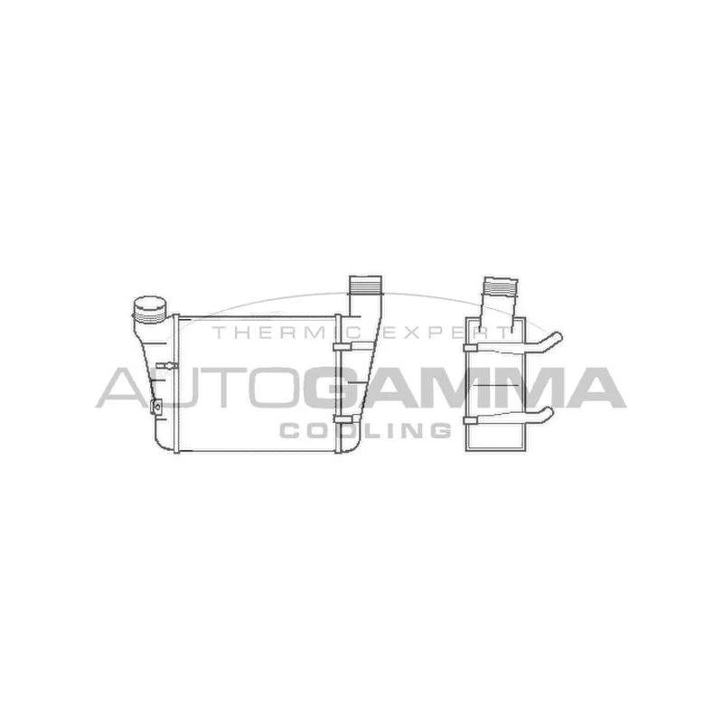 Intercooler, échangeur AUTOGAMMA 102986