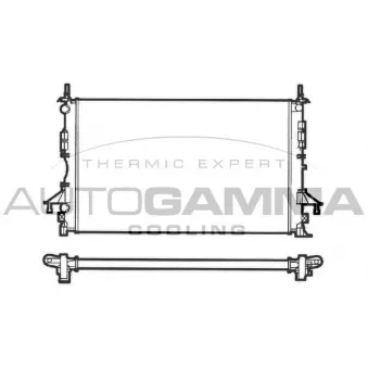 Radiateur, refroidissement du moteur AUTOGAMMA 102998
