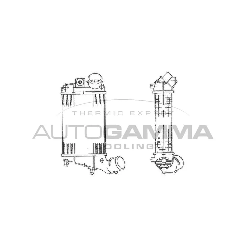 Intercooler, échangeur AUTOGAMMA 103008