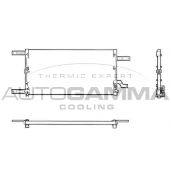 Condenseur, climatisation AUTOGAMMA 103020