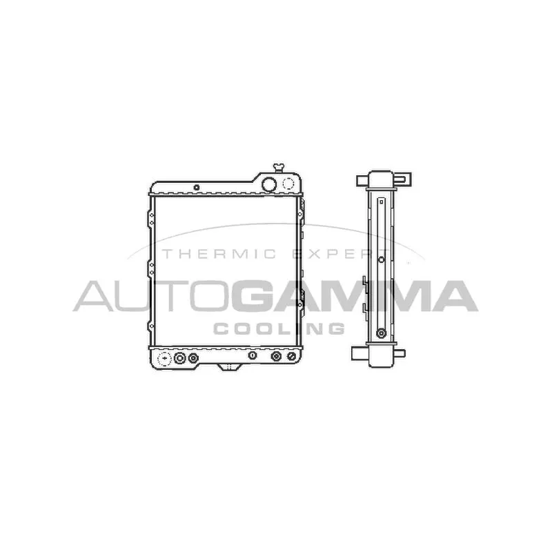 Radiateur, refroidissement du moteur AUTOGAMMA 103026