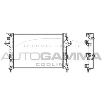 Radiateur, refroidissement du moteur AUTOGAMMA 103031