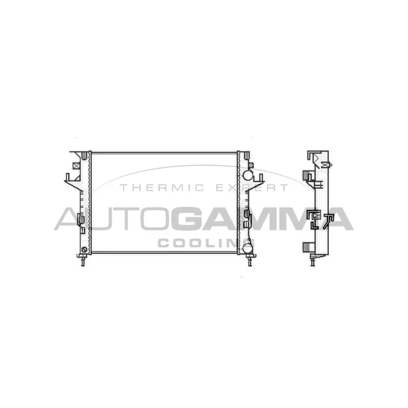 Radiateur, refroidissement du moteur AUTOGAMMA 103031