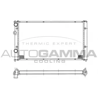 Radiateur, refroidissement du moteur AUTOGAMMA 103043